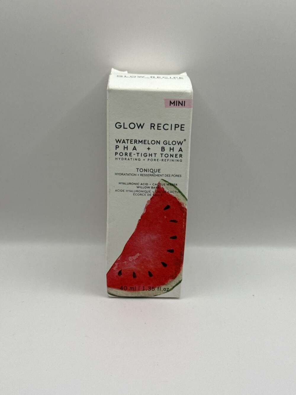 Glow Recipe Watermelon Glow PHA + BHA Pore-Tight Toner Mini 40ml 1.35 fl oz
